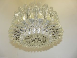 Marvelous GLASHÜTTE LIMBURG pendant lamp,  Chandelier,  heavy,  structured glass 4