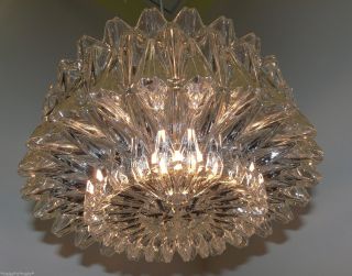 Marvelous GLASHÜTTE LIMBURG pendant lamp,  Chandelier,  heavy,  structured glass 5
