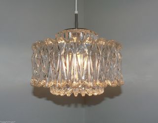 Marvelous GLASHÜTTE LIMBURG pendant lamp,  Chandelier,  heavy,  structured glass 6