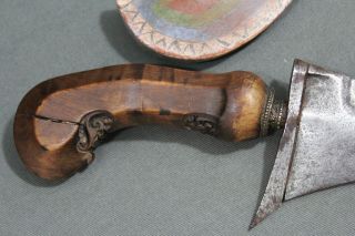 A keris (kris kriss) dagger with an unusual painted scabbard - Probably mid 20th 8