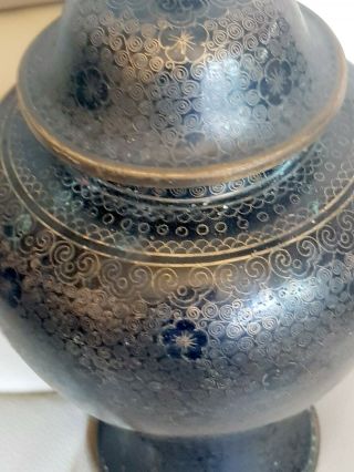 A EARLY CLOISONNE URNS OR VASES 3