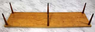 Mid Century Modern Paul Frankl Long Low Cork Wood Brass Coffee Table Or Bench 11