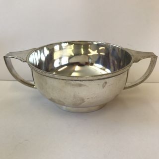 Art Deco Solid Silver Sugar Bowl Goldsmiths & Silversmiths 222.  3g 1926 17cm