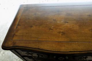Henredon Villandry 3 drawer Walnut commode chest Louis XV country French style 12