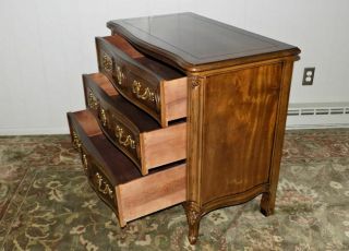 Henredon Villandry 3 drawer Walnut commode chest Louis XV country French style 4