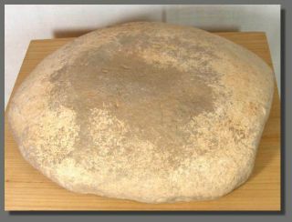 SEMI ROUND GRINDING STONE,  22cm/8inches,  NEOLITHIC,  SAHARA,  5000 years 6