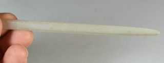 Very Long Neolithic Polished Quartz Labret,  19,  7cm,  Sahara 5