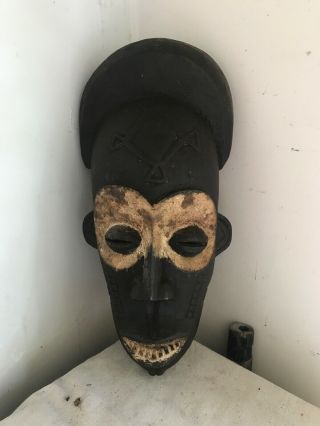 Hand Carved African Mask Tribal Antique