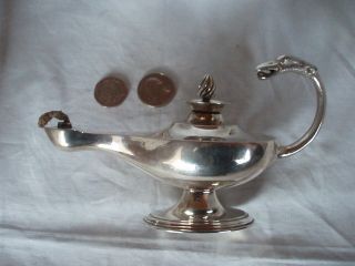 CRUISE LAMP TABLE LIGHTER STERLING SILVER LONDON 1898 6
