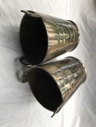 ELKINGTON SILVER PLATE Ice Buckets Wine Champagne Coolers Early 20thC 3