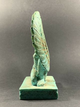 VERY RARE ANCIENT EGYPTIAN FAIENCE WINGED GODDESS ISIS STATUE CIRCA 770 - 332 BCE 7