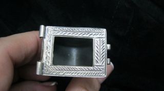 Antique 84 Solid Sterling Silver Jewish Wedding Ring Italy Besamim Box 10