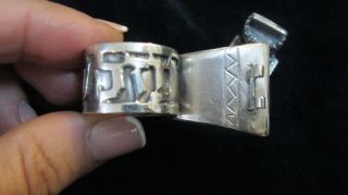 Antique 84 Solid Sterling Silver Jewish Wedding Ring Italy Besamim Box 7