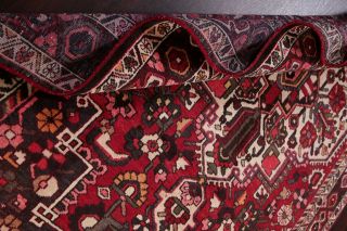 6x10 Geometric Bakhtiari Persian Oriental Area Rug Vintage Hand - Knotted Wool RED 10