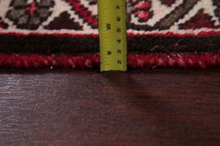 6x10 Geometric Bakhtiari Persian Oriental Area Rug Vintage Hand - Knotted Wool RED 11