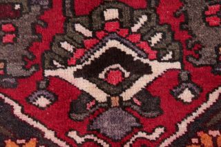 6x10 Geometric Bakhtiari Persian Oriental Area Rug Vintage Hand - Knotted Wool RED 7