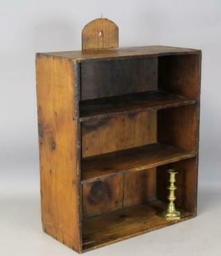 Great 19th C Primitive Hanging Or Table Open Cupboard In Great Old Attic Surface