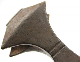 Ancient Rare Authentic Scythian Viking Kievan Rus Iron Battle Axe Chekan 6 - 9 AD 10