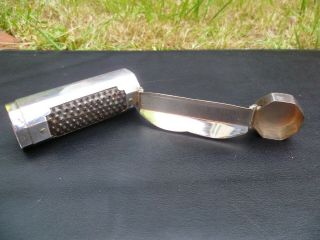 Quality Mid 19th Century Silver Dutch Tubular Nutmeg Grater