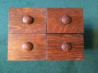 4 Vintage Wood Sewing Machine Drawer From Domestic Treadle 13” X 5 1/4” X 3 1/2”