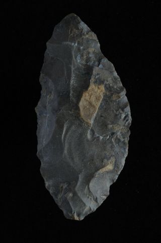 Neolithic Bi - Pointed Leaf Knife Blade,  Scraper,  Les Eyzies Area,  France