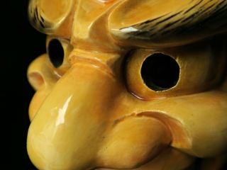 Japanese Handmade SHISHIGUCHI mask noh kyougen kagura demon mask bugaku 6