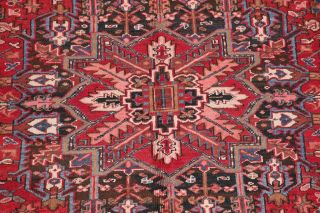 Vintage 6x9 Geometric Heriz Serapi Persian Area Rug Oriental Hand - Knotted Wool 6