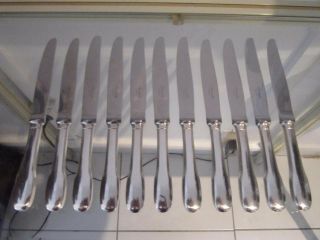vintage french silverplate 11 dessert luncheon knives Christofle Cluny b34 2