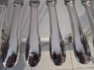vintage french silverplate 11 dessert luncheon knives Christofle Cluny b34 3