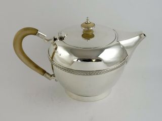 Art Deco 4 - piece SILVER TEA & COFFEE SERVICE,  Birmingham 1962 teapot set 1625g 5