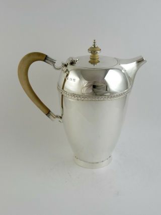 Art Deco 4 - piece SILVER TEA & COFFEE SERVICE,  Birmingham 1962 teapot set 1625g 8