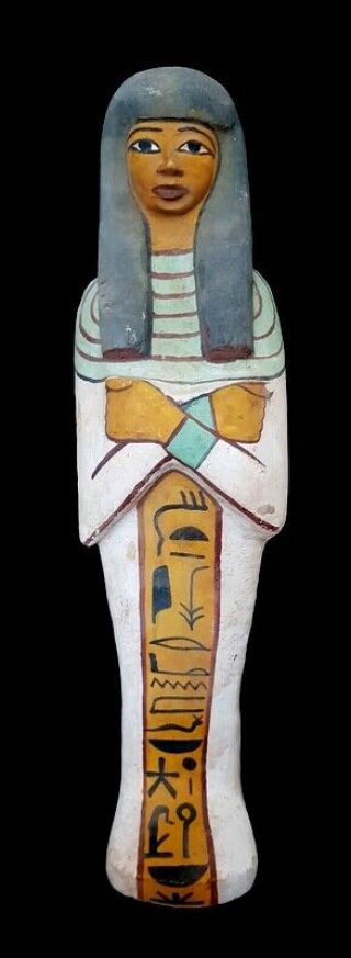 Rare Wonderful Ancient Egyptian Ancient Egyptian Huge Wooden Statue