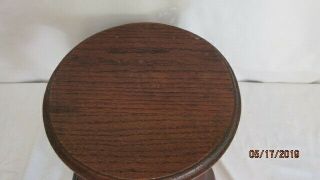 Antique Mission Arts & Crafts Oak Plant Stand or Stool 9.  75 