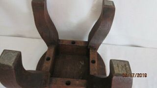 Antique Mission Arts & Crafts Oak Plant Stand or Stool 9.  75 