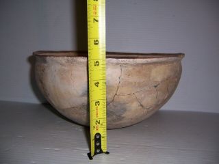 Pre - Columbian Mimbres Fish with Geometric Pottery Bowl Artifact 10.  5 