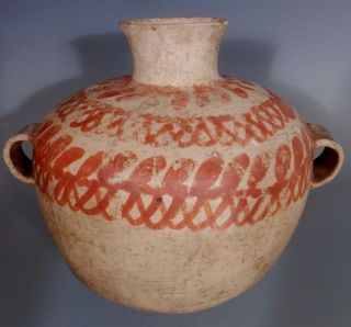 Rare Mediterranean Sicily ? Middle Eastern Pottery Vessel Bowl Ca.  550 - 1200 Bc