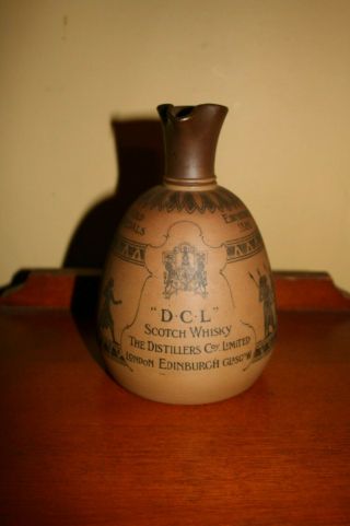 1886 Dcl Whisky Doulton Lambeth Silicon Pitcher Jug - 7 1/4 " - Museum Quality