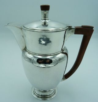 Silver Hot Water Jug Or Coffee Pot 1949 - Unusual Maker Dorothy E Vick Somerset
