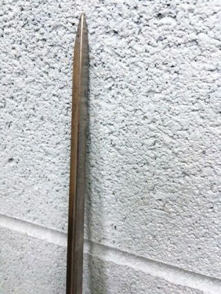 Antique Rapier Sword made w 1888 Martini Bayonet or WWI German Ersatz Trench Art 8
