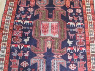 A MAGICAL OLD HANDMADE MESHKIN ORIENTAL RUNNER (312 x 119 cm) 5