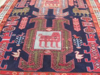 A MAGICAL OLD HANDMADE MESHKIN ORIENTAL RUNNER (312 x 119 cm) 6