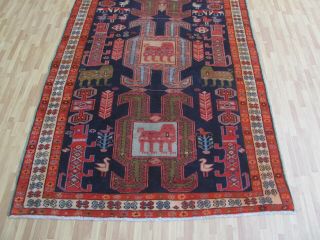 A MAGICAL OLD HANDMADE MESHKIN ORIENTAL RUNNER (312 x 119 cm) 9