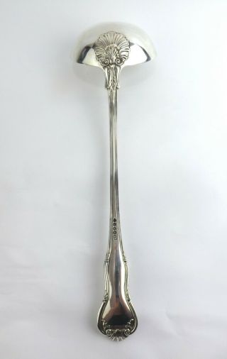 Soup Ladle Fine Solid Sterling Silver Kings Husk Pattern Mary Chawner 1837 4