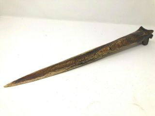 Antique Carved Papua Guinea Bone Dagger