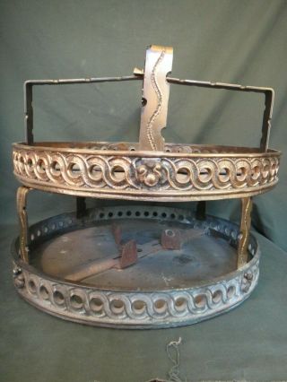 Quality Pr Antique Cast Brass Or Bronze Flush Mount Light Fixtures - For Restore