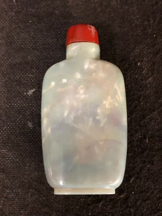 Antique Chinese Hand Carved opal Snuff Bottle 19th Century 4