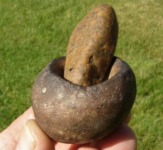 Shaman Cup Mortar & Pestle,  West Harbor,  Catalina Island,  California - - 2nd Find