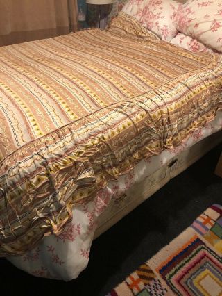 Vintage Chinese Themed David Whitehead Fabric Single Bed Cover