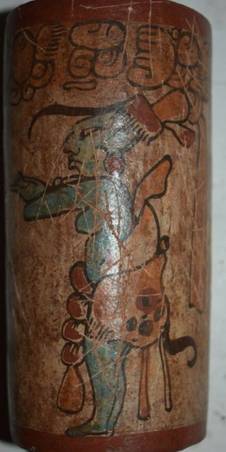 Orig $1099 Wow Pre Columbian Mayan Vase 7in Prov