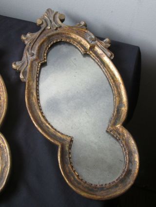 Antique 18th Century 1700 ' s gold gilt wood ornate ITALIAN wood mirrors 4